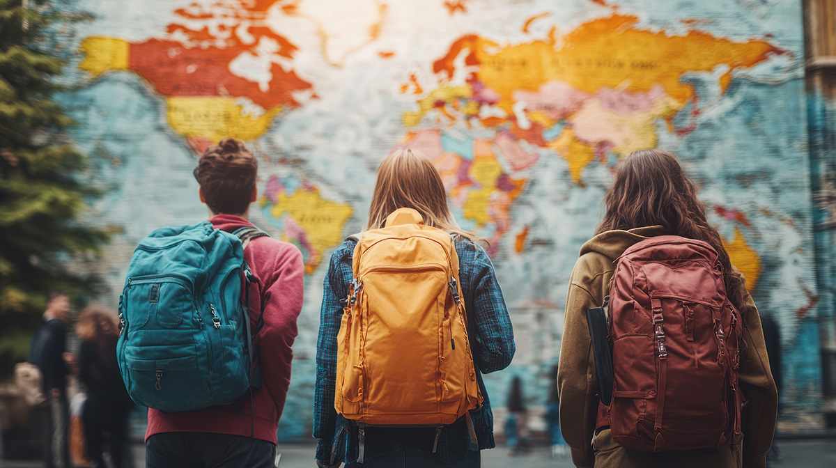 Studenti durante un viaggio d’istruzione